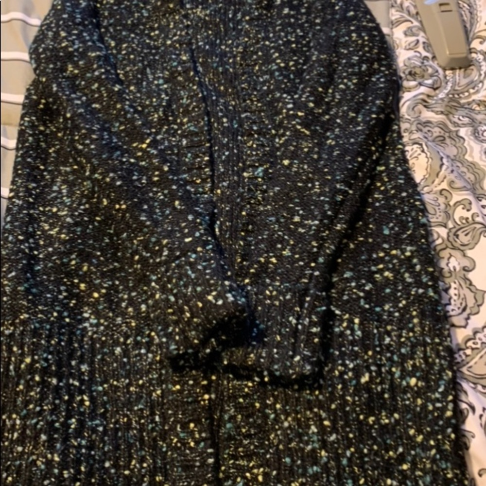 Reitman’s long cardigan sweater